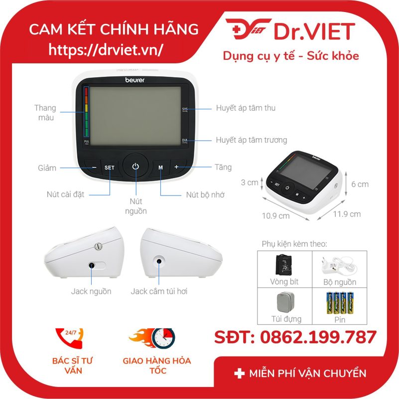 Máy đo huyết áp bắp tay Beurer BM40