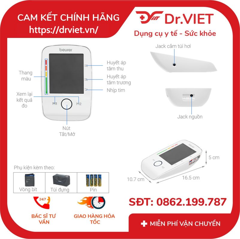 Máy đo huyết áp bắp tay Beurer BM45