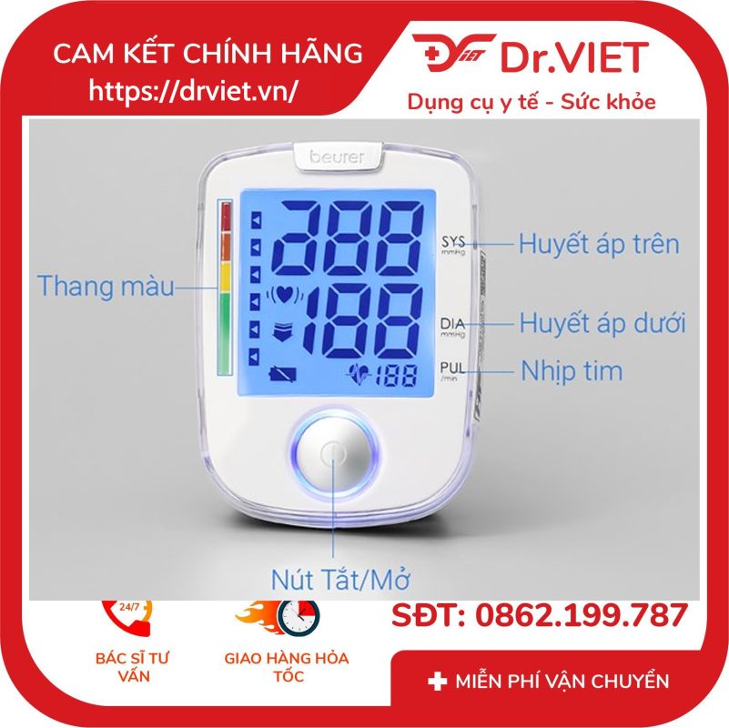 Máy đo huyết áp cổ tay Beurer BC44