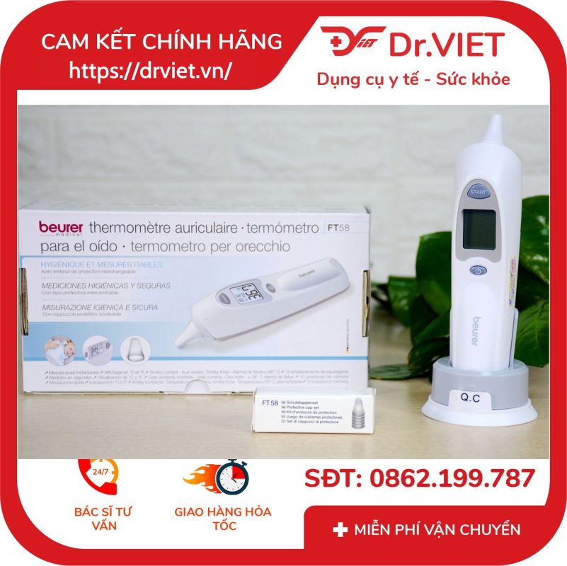 Nhiệt kế hồng ngoại đo tai Beurer FT58