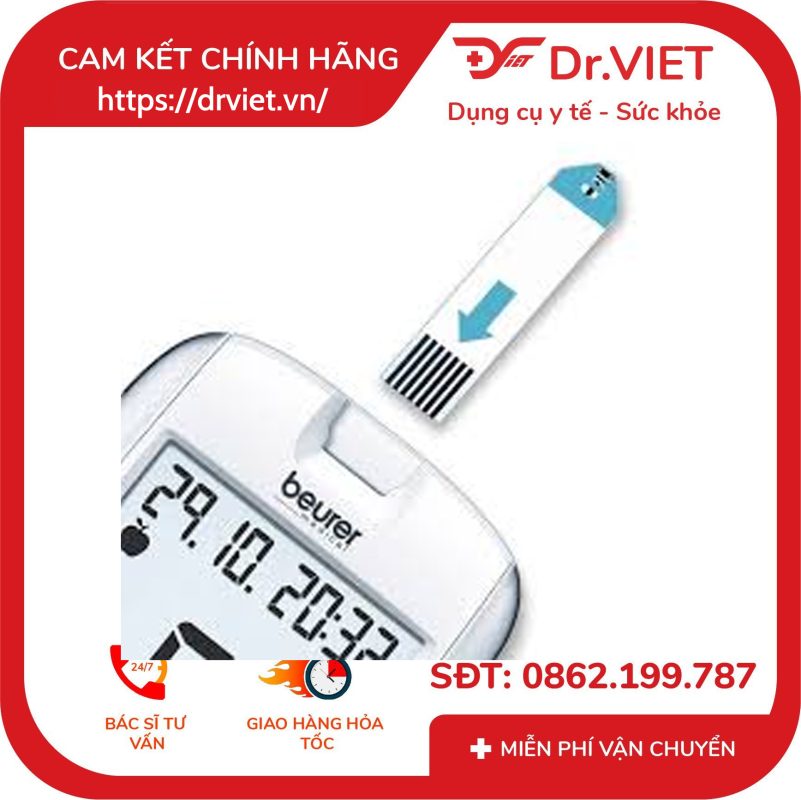 Que thử máy đo đường huyết Beurer GL42