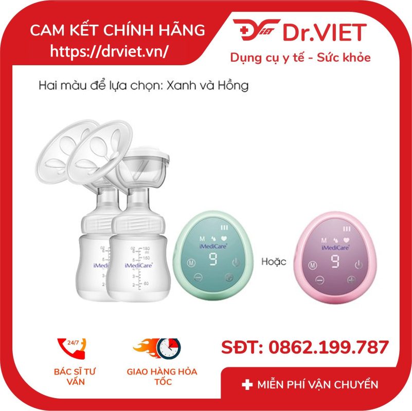 Máy hút sữa điện đôi Imedicare iBP-6D