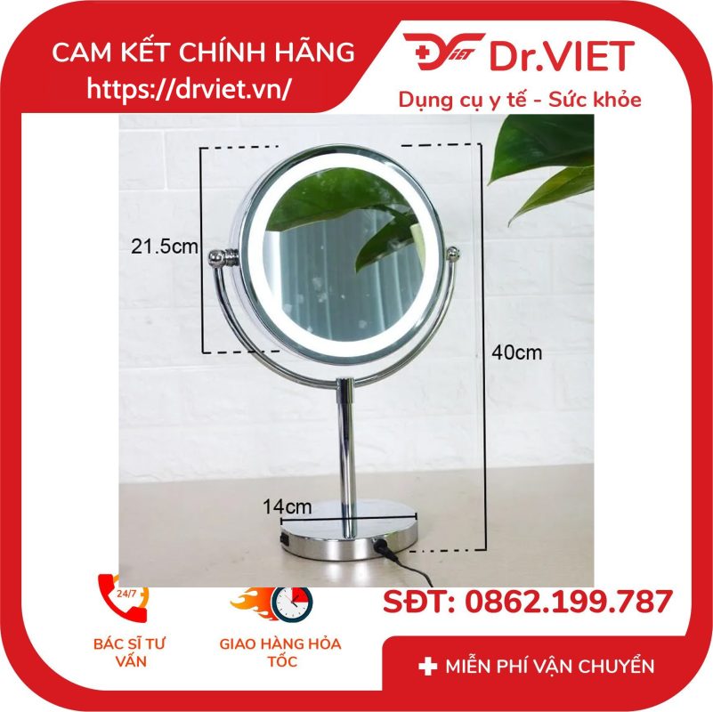 Gương trang điểm 2 mặt kèm đèn LED Beurer BS69