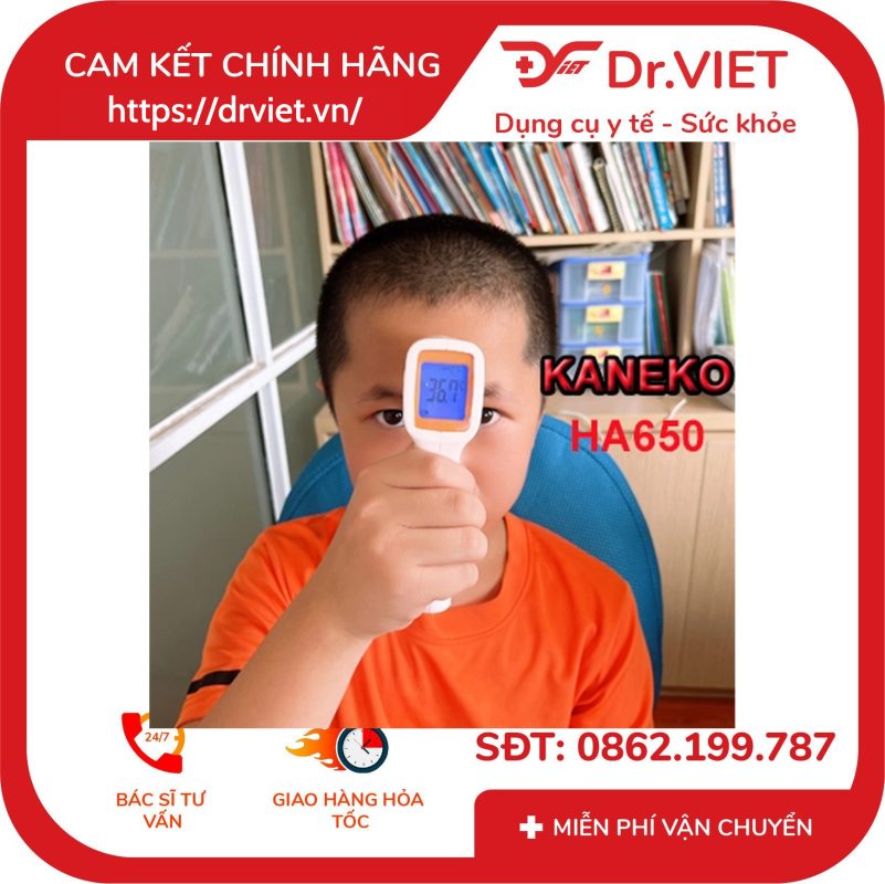Nhiệt kế điện tử đo trán Kaneko HA650