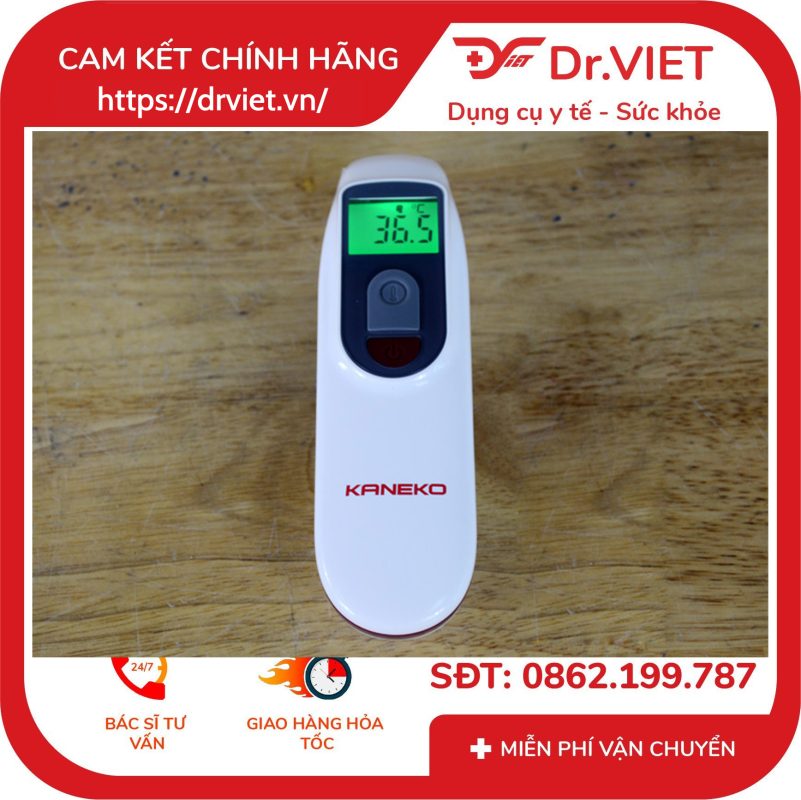 Nhiệt Kế Hồng Ngoại Đo Trán Kaneko A200 - Đo nhanh 1s, đo không tiếp xúc, cách xa 3cm, độ chính xác cao