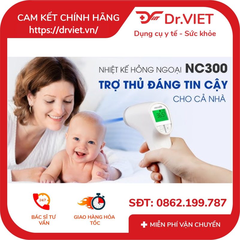 Nhiệt kế hồng ngoại đo trán Microlife NC300