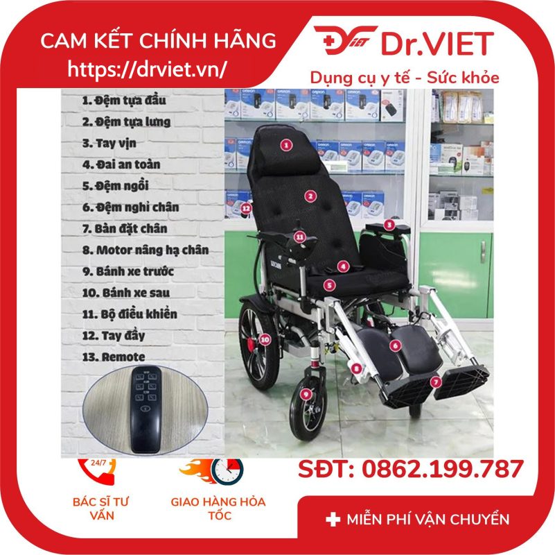Xe lăn điện Lucass Jazz-S50