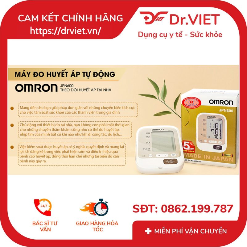 Máy đo huyết áp bắp tay Omron JPN600