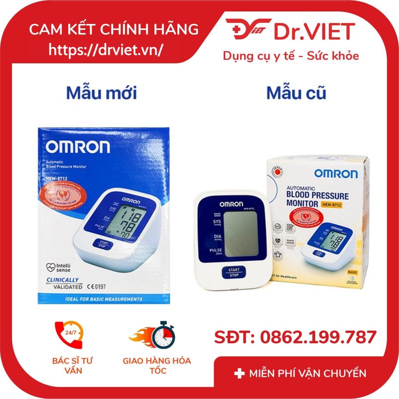 Máy đo huyết áp bắp tay Omron HEM-8712