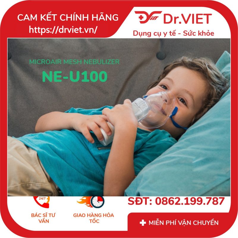 Máy Xông Lưới Rung Siêu Âm Omron NE-U100