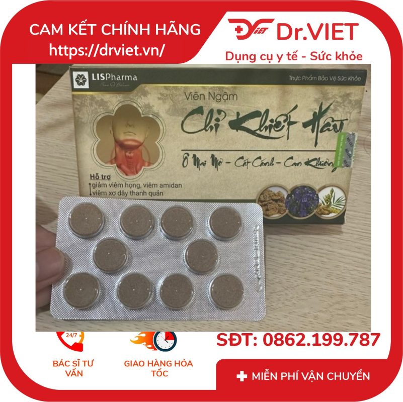 Viên ngậm Chỉ Khiết Hầu BIGFA Hộp 3 vỉ hỗ trợ giảm ho đau họng