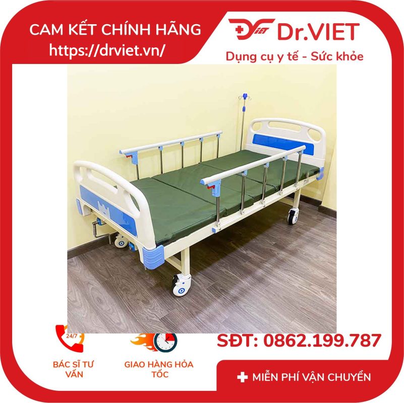 Giường Bệnh Nhân 1 Tay Quay Lucass GB-C1(GB-8E)