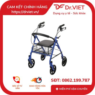 Khung tập đi Lucass W-14 Có Ghế Ngồi, Phanh, Giỏ Đựng