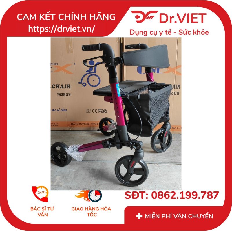 Khung Tập Đi Có Bánh Xe Kèm Giỏ Lucass W-89