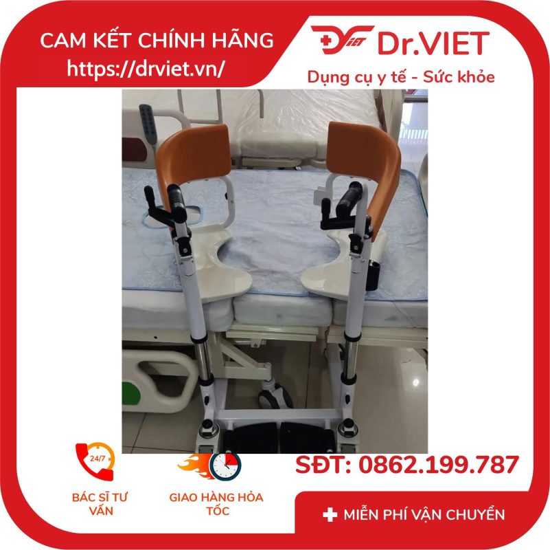 Khung đẩy bệnh nhân có ghế ngồi Tajermy TJM-KD02