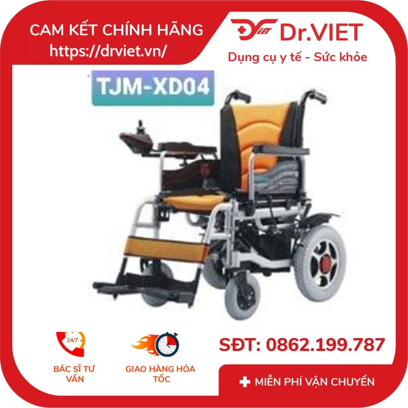 Xe lăn điện cao cấp gấp gọn Tajermy TJM-XD04