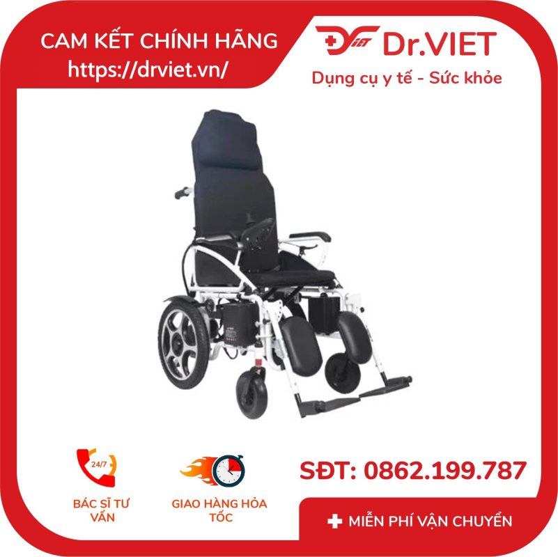 Xe lăn điện đa năng ngã nằm lưng cao Lucass DLY-812