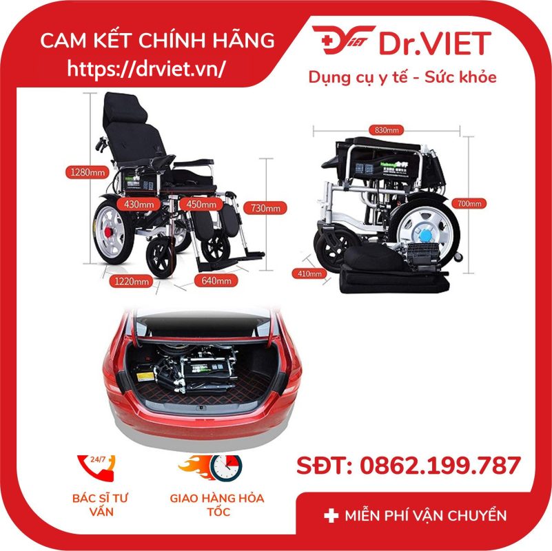 Xe lăn điện đa năng ngã nằm TAJERMY TJM-XD05