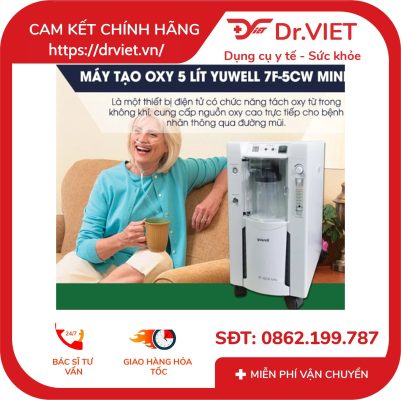 Máy tạo oxy Yuwell 7F-5CW Mini
