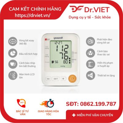 Máy đo huyết áp bắp tay Yuwell YE650A