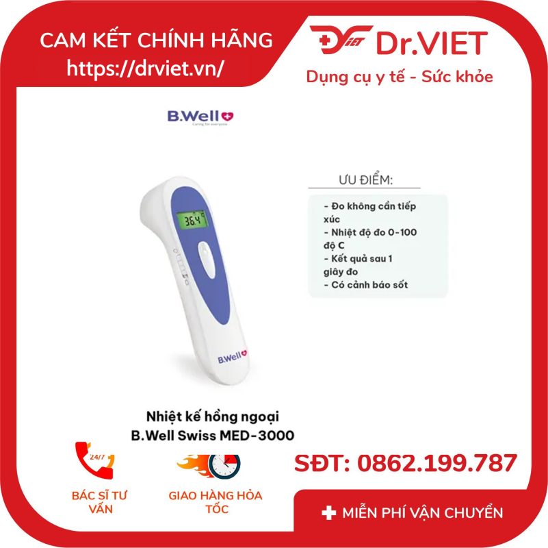 Nhiệt kế hồng ngoại B.Well Swiss MED-3000