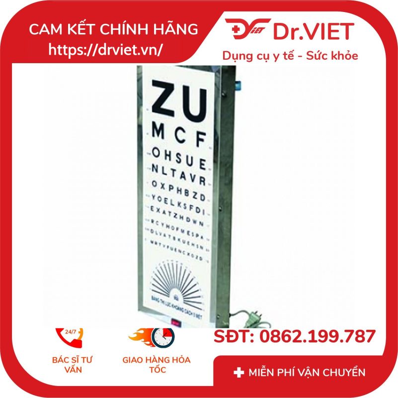 Đèn thử thị lực chữ ZU