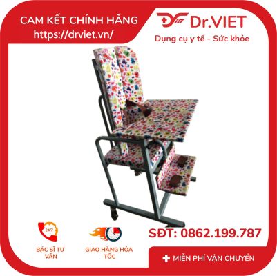 Ghế tam giác cho trẻ bại não khuyết tật