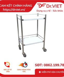 Xe đẩy inox 2 tầng DCG20