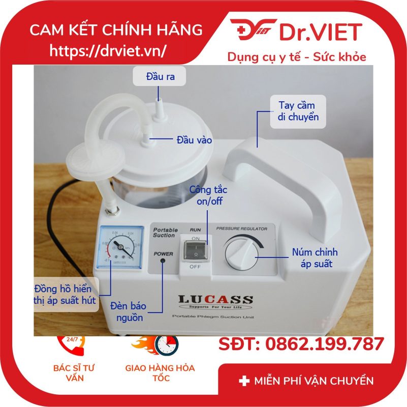Máy Hút Dịch Lucass SS-6A
