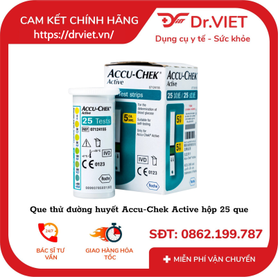 Que thử đường huyết Accu Chek Active