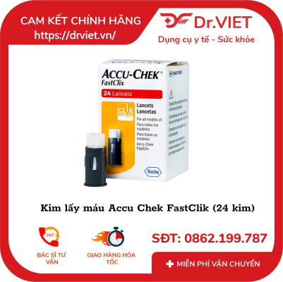 Kim lấy máu Accu Chek FastClik