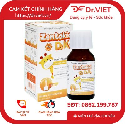 Dung dịch Zentokid D3K2 cải thiện hấp thu canxi lọ 5ml