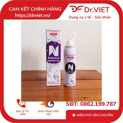 Dung dịch xịt mũi Hypotonic Nebusal 0,65%