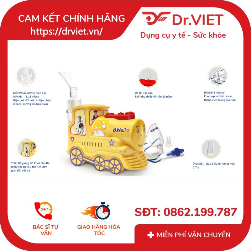 Máy xông mũi họng B.well Swiss PRO-115