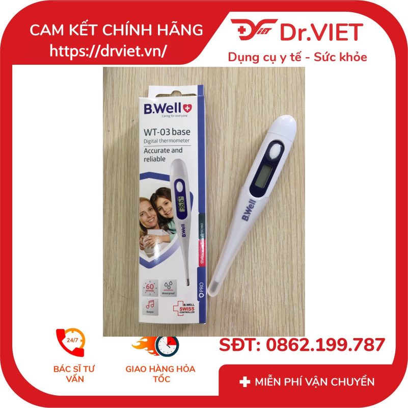 Nhiệt kế điện tử B.Well Swiss WT-03 base