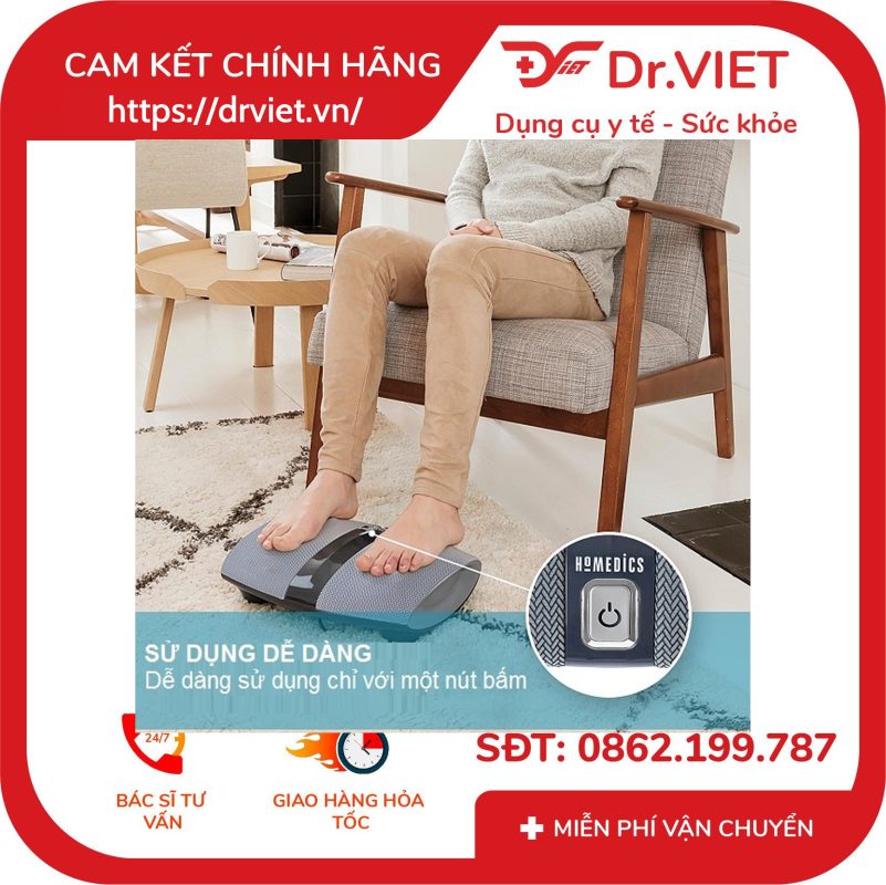 Máy massage chân hồng ngoại Shiatsu HoMedics FMS-255H
