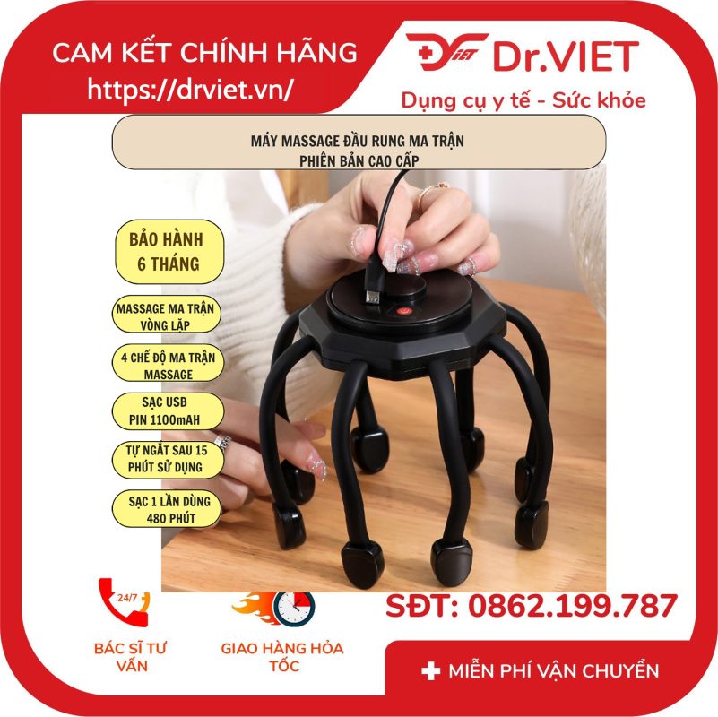 Máy massage đầu Tajermy TD01MB-020