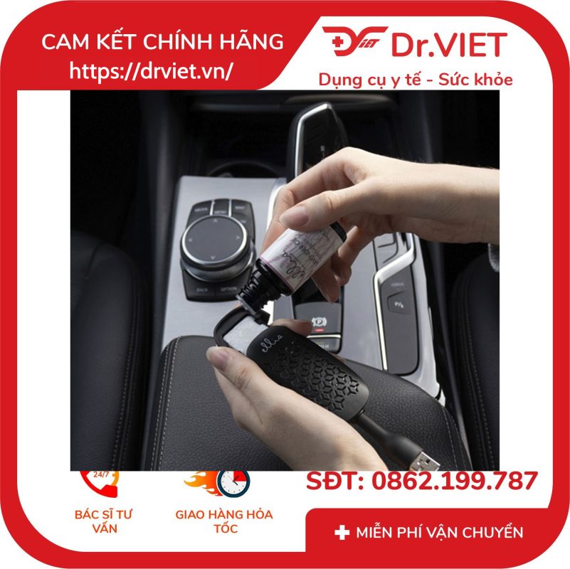 Máy khuếch tán tinh dầu HoMedics Ellia mini USB ARM-160BK