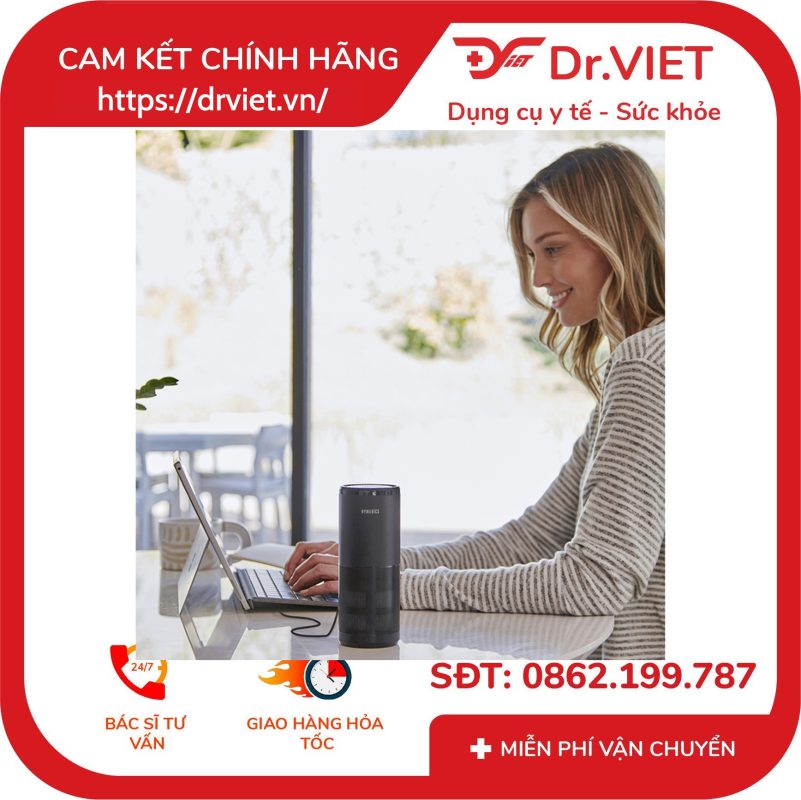 Máy lọc không khí mini TotalClean 4-IN-1 UV Homedics AP-P60