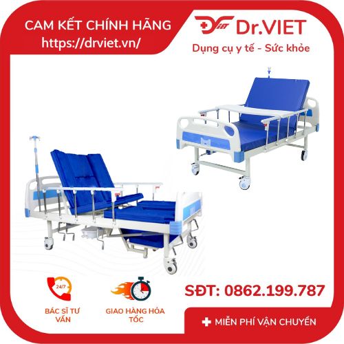  GIƯỜNG CƠ ĐA NĂNG 1 TAY QUAY HUMED HM-C1 VÀ GIƯỜNG CƠ ĐA NĂNG 4 TAY QUAY HUMED HM-C4