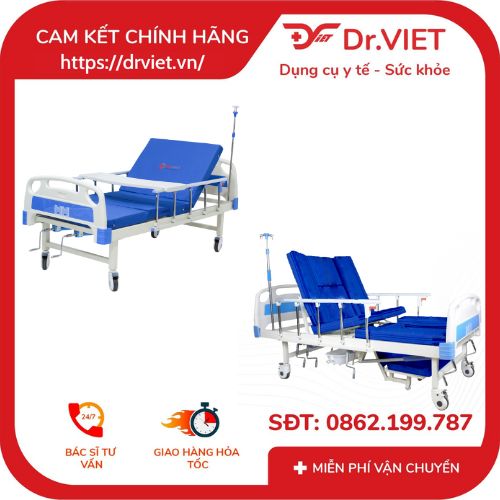 GIƯỜNG CƠ ĐA NĂNG 4 TAY QUAY HUMED HM-C4 VÀ GIƯỜNG CƠ ĐA NĂNG 2 TAY QUAY HUMED HM-C2