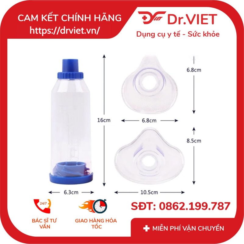 Buồng đệm khí dung Inhalation Chamber BH01 220ml Biohealth