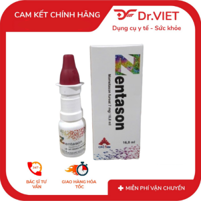 Dung dịch Zentason xịt mũi 14.4ml và 16.8ml tiện lợi