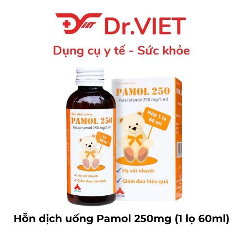 Hỗn dịch uống Pamol 250mg (lọ 60ml)