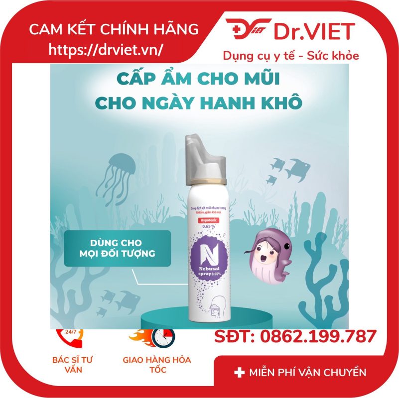 Xịt mũi nhược trương Nebusal Spray 0.65%