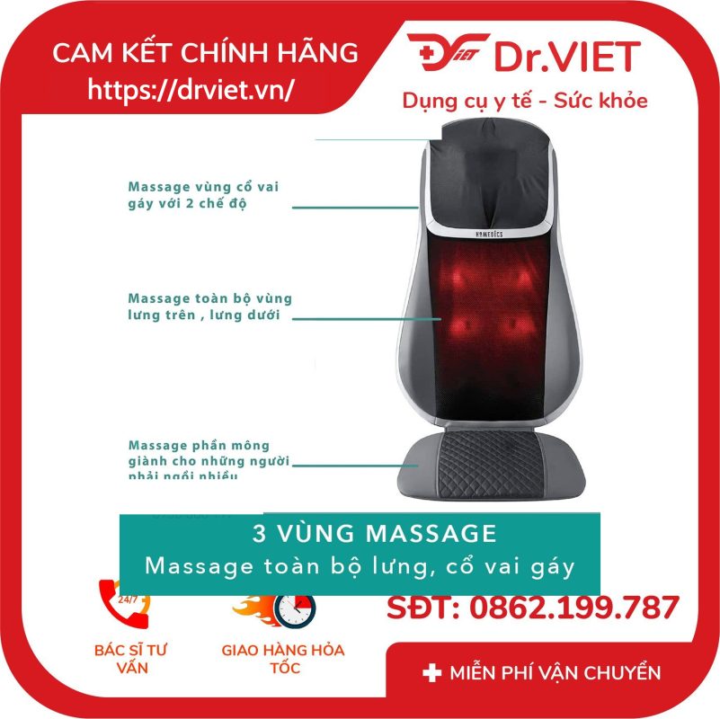 Đệm massage Shiatsu 3D TruTouch HoMedics MCS-847HJ