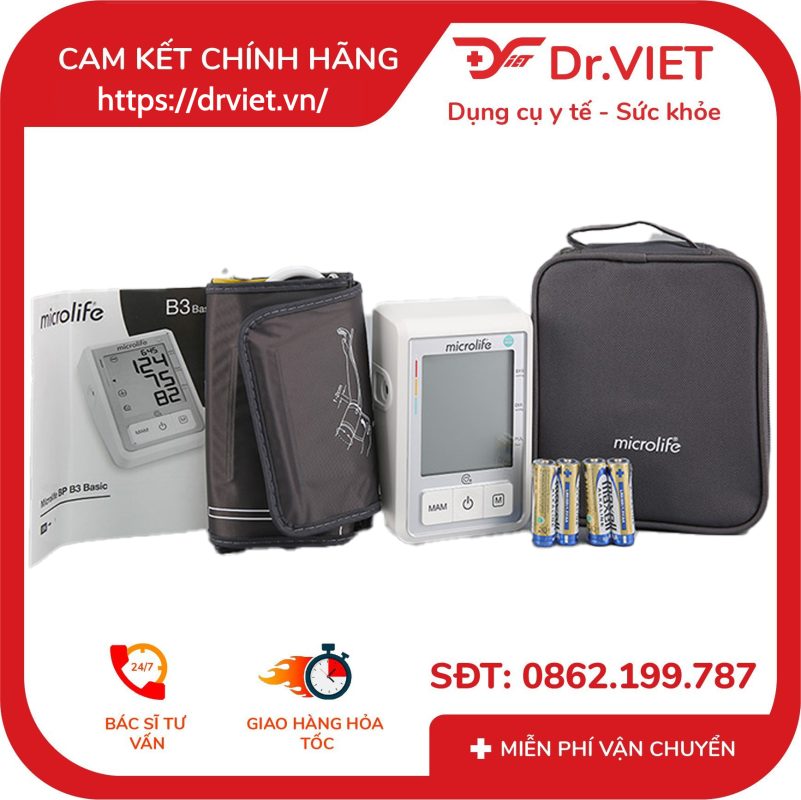 Máy đo huyết áp bắp tay Microlife B3 Basic