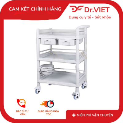 xe đẩy dụng cu tiêm nhựa 
