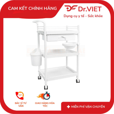 xe đẩy dụng cụ tiêm nhựa