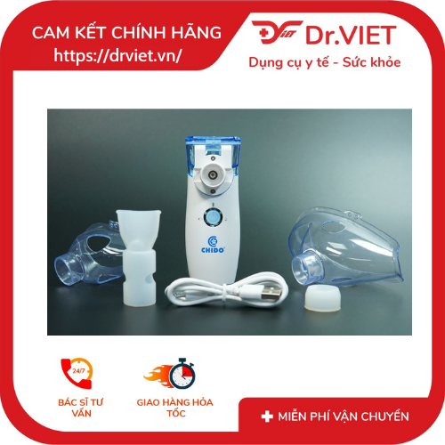 Máy Xông Mũi Họng Điện Dung Siêu Âm Cầm Tay CHIDO YS-31